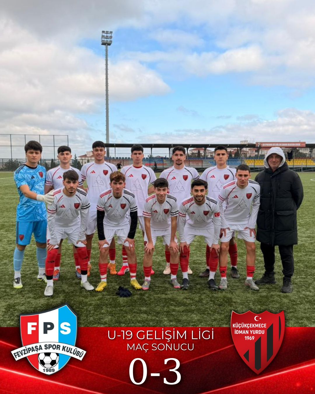 U19 takımımız, Fevzipaşaspor karşısında sahadan 3-0’lık net bir galibiyetle ayrıldı.❤️🖤